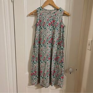 Marimekko x Uniqlo Sleeveless floral girls Dress EUC